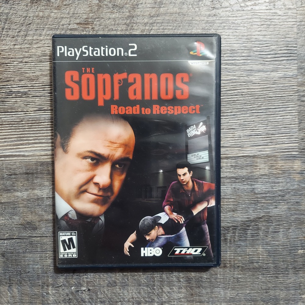 The Sopranos Road to Respect THQ 2006 PS2 Game Rated M Mature NTSC CIB